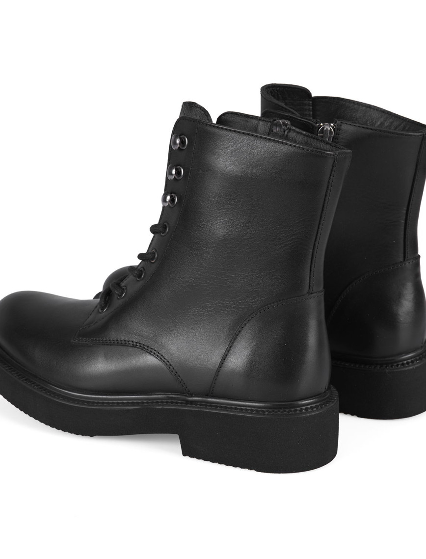 Kenia Siyah Kadın Fermuarlı Deri Bot Kenia Siyah Kadın Fermuarlı Deri Bot