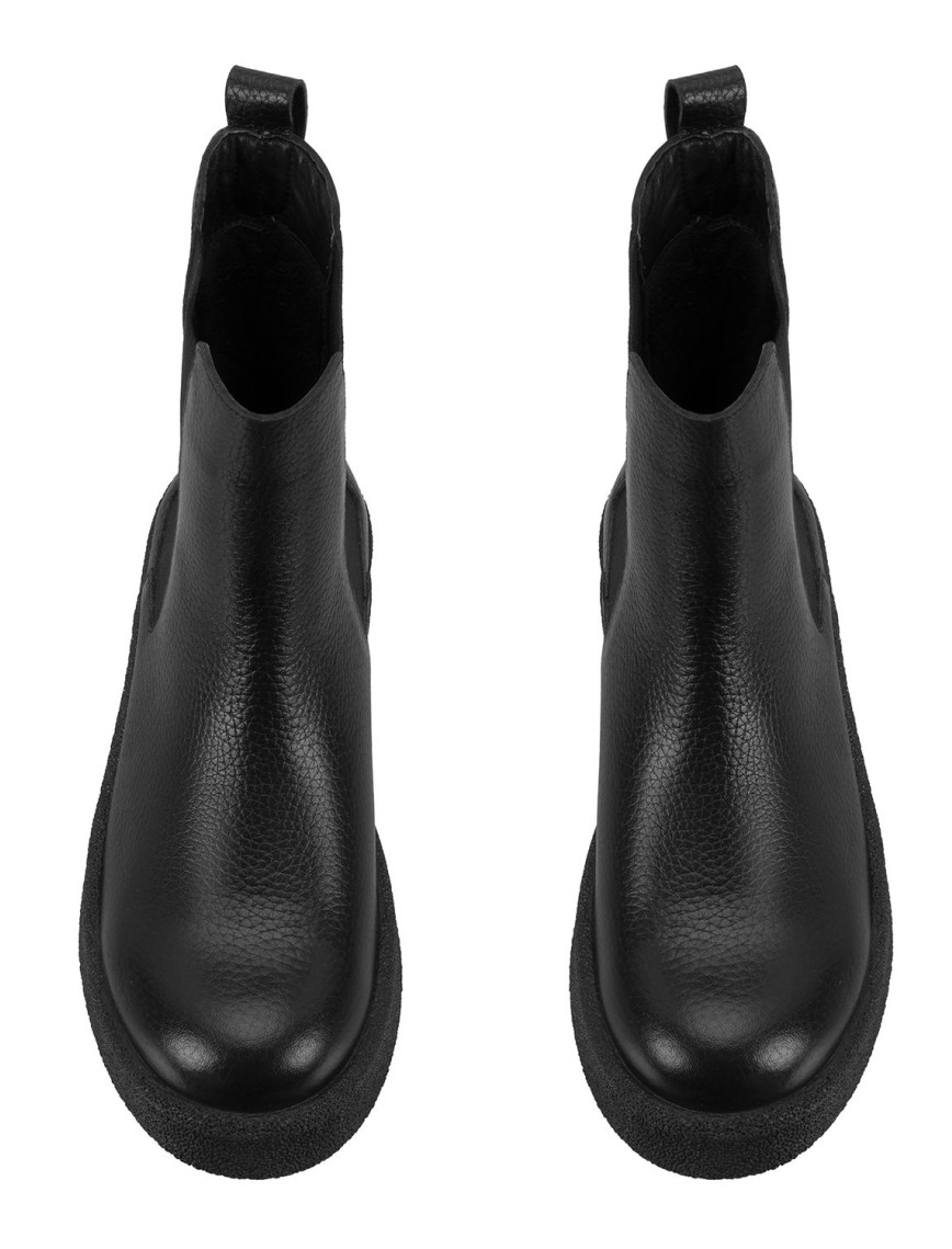 Alexis Siyah Kadın Lastikli Deri Chelsea Bot Alexis Siyah Kadın Lastikli Deri Chelsea Bot