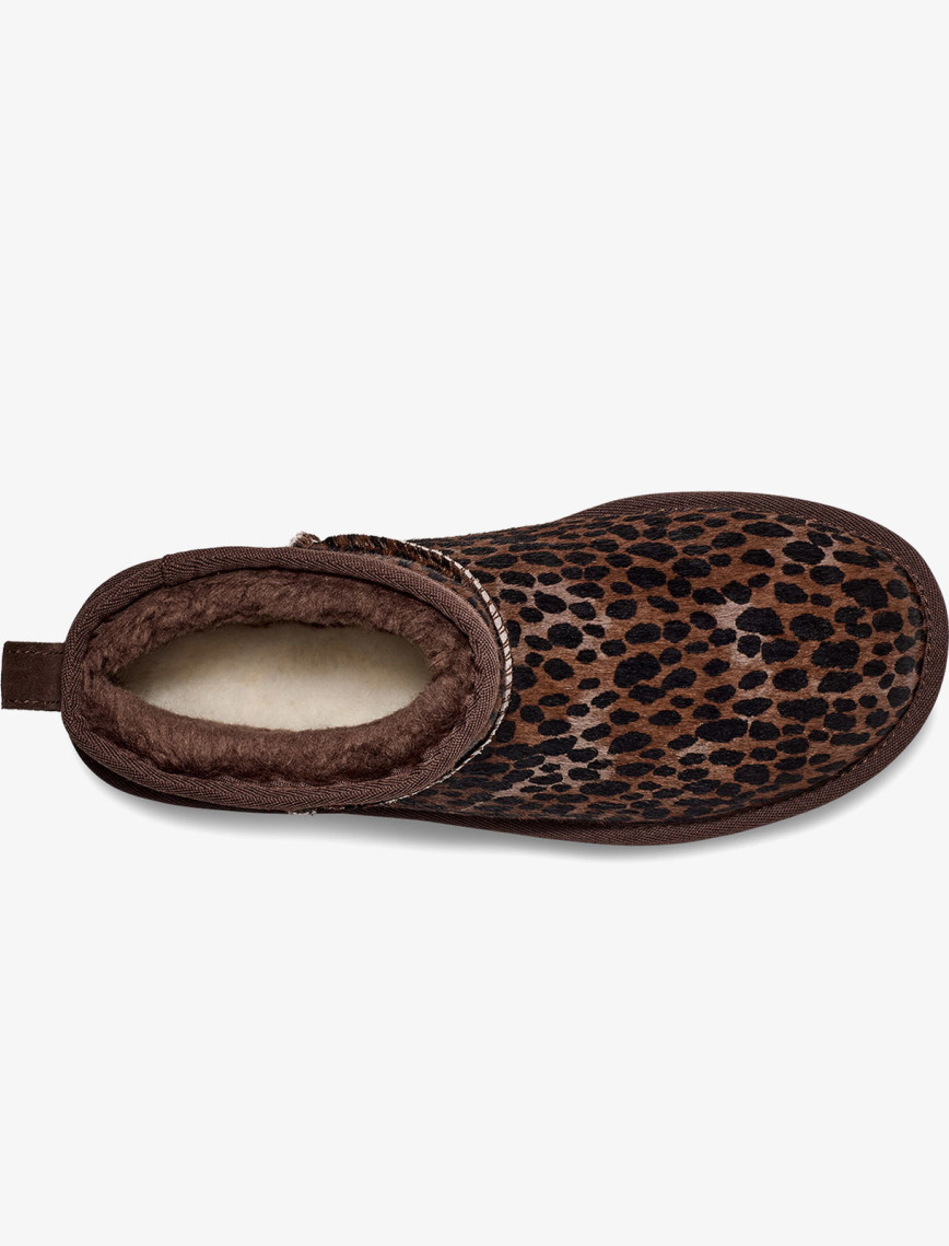 UGG Classic Mini Caspian Leopar Desenli Kadın Kahverengi Bot UGG Classic Mini Caspian Leopar Desenli Kadın Kahverengi Bot