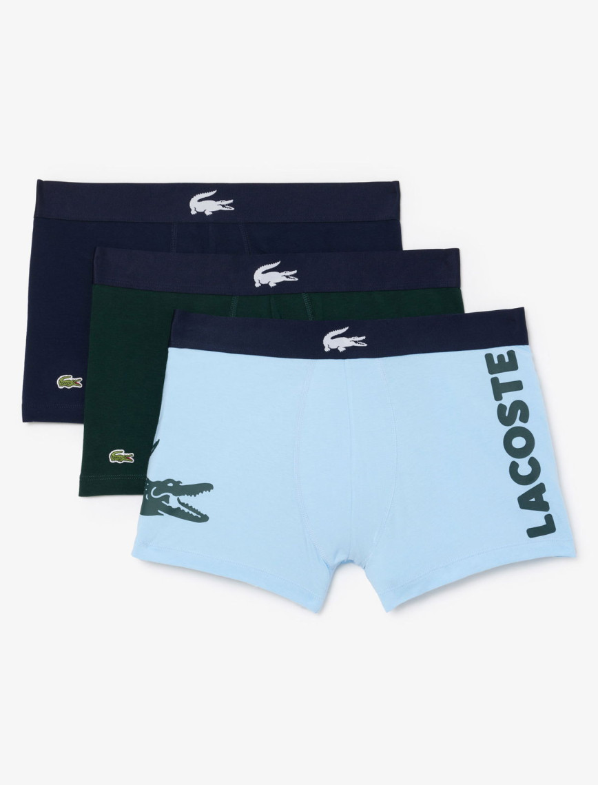 Lacoste Erkek 3'lü Renkli Boxer Lacoste Erkek 3'lü Renkli Boxer