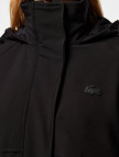 Lacoste Kadın Relaxed Fit Uzun Kollu Kapüşonlu Siyah Yağmurluk Lacoste Kadın Relaxed Fit Uzun Kollu Kapüşonlu Siyah Yağmurluk