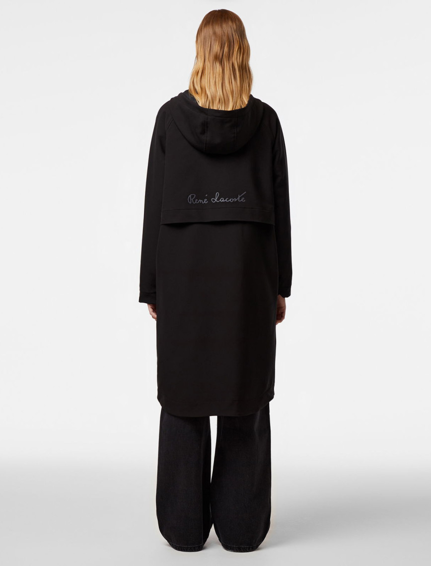 Lacoste Kadın Relaxed Fit Uzun Kollu Kapüşonlu Siyah Yağmurluk Lacoste Kadın Relaxed Fit Uzun Kollu Kapüşonlu Siyah Yağmurluk
