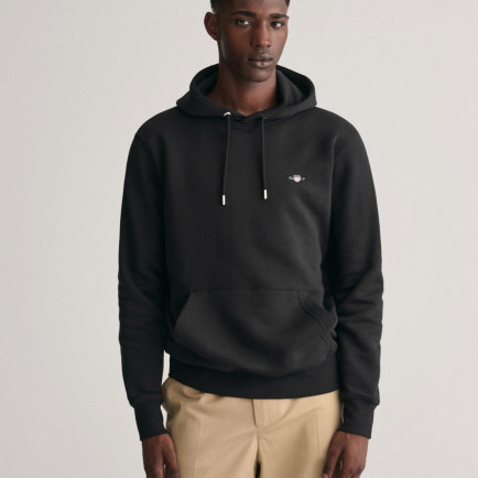 GANT Erkek Siyah Regular Fit Kapüşonlu Sweatshirt GANT Erkek Siyah Regular Fit Kapüşonlu Sweatshirt