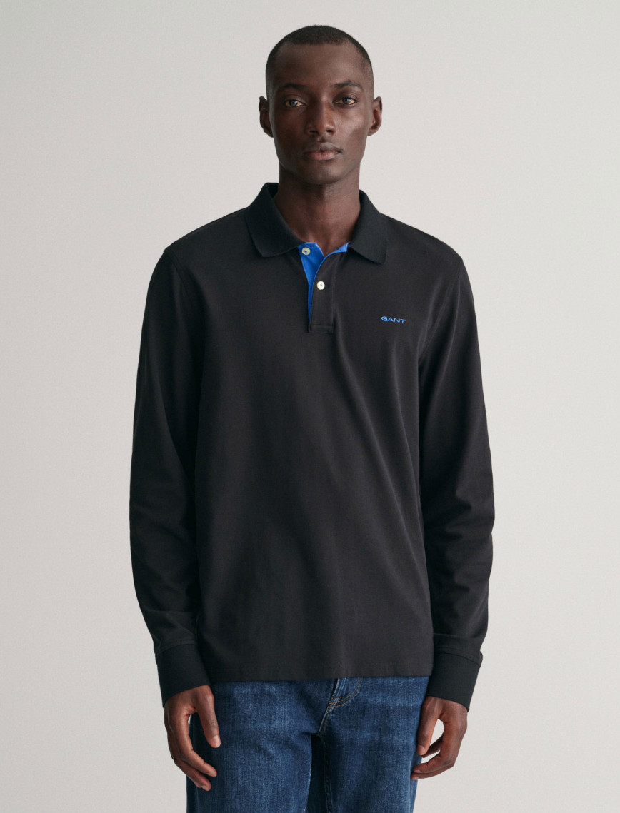GANT Erkek Siyah Regular Fit Polo GANT Erkek Siyah Regular Fit Polo