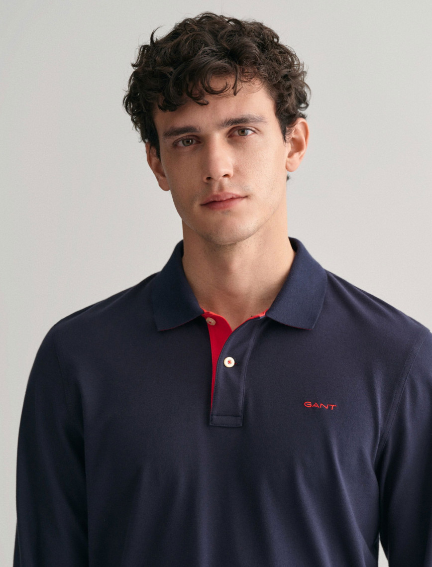 GANT Erkek Lacivert Regular Fit Polo GANT Erkek Lacivert Regular Fit Polo