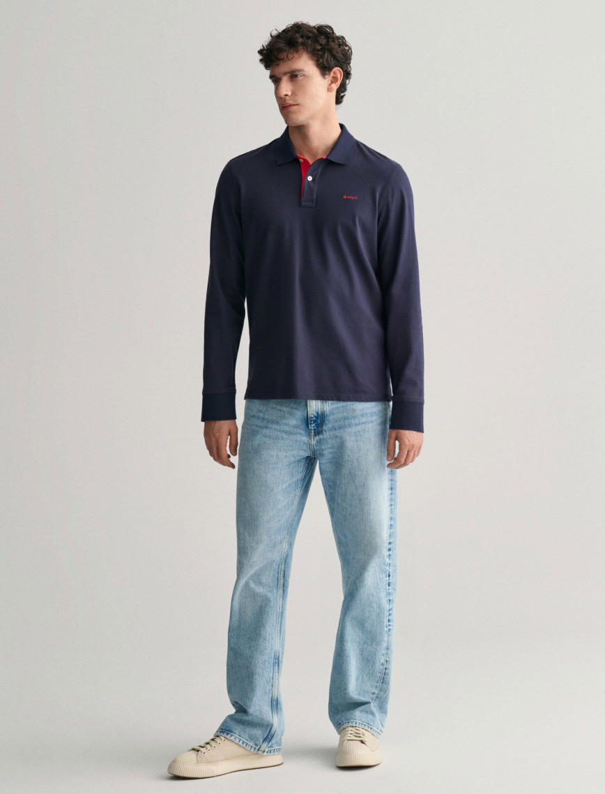 GANT Erkek Lacivert Regular Fit Polo GANT Erkek Lacivert Regular Fit Polo