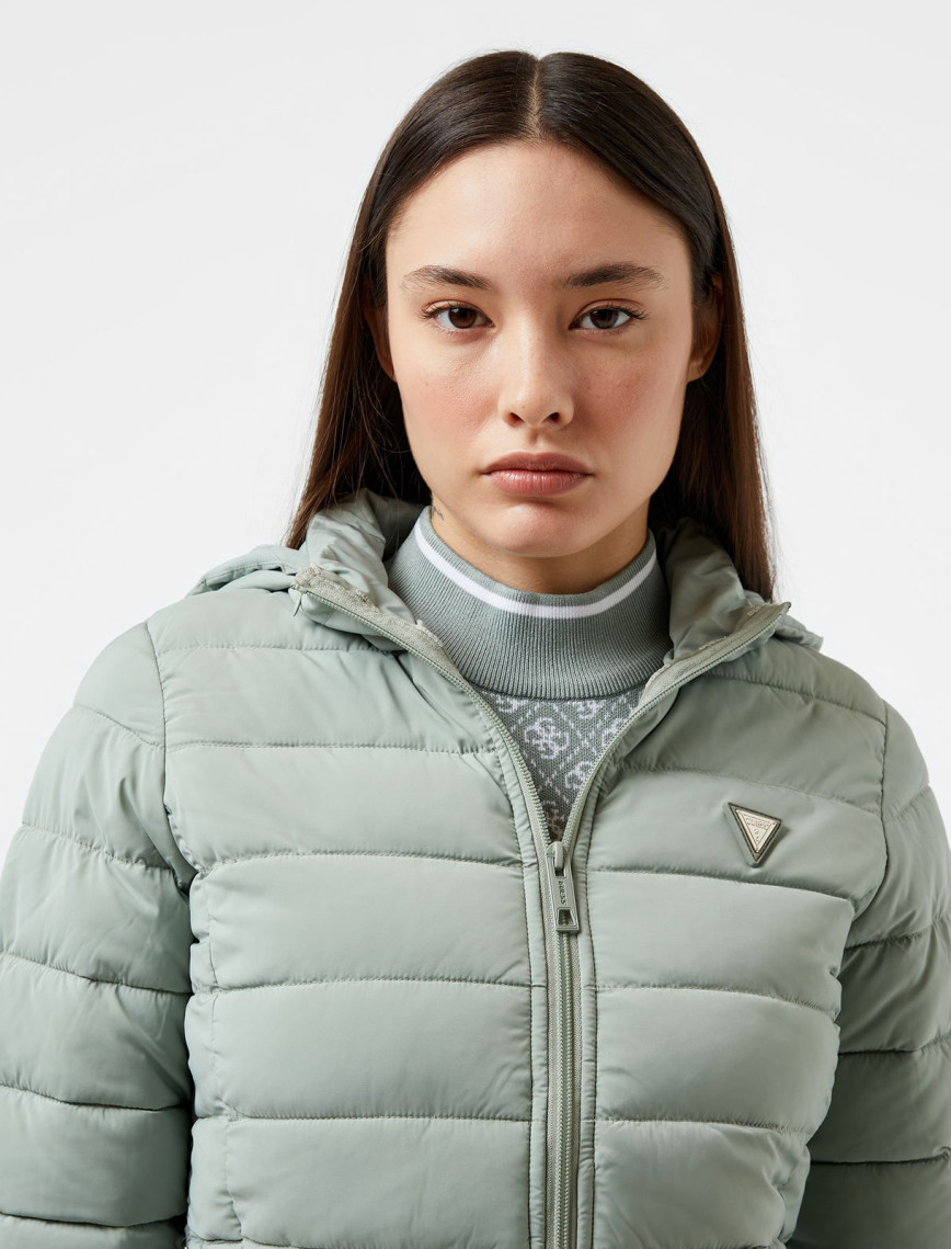 Guess Solid Heavy Diann Stretch Creamy Plain Kadın Yeşil Mont Guess Solid Heavy Diann Stretch Creamy Plain Kadın Yeşil Mont