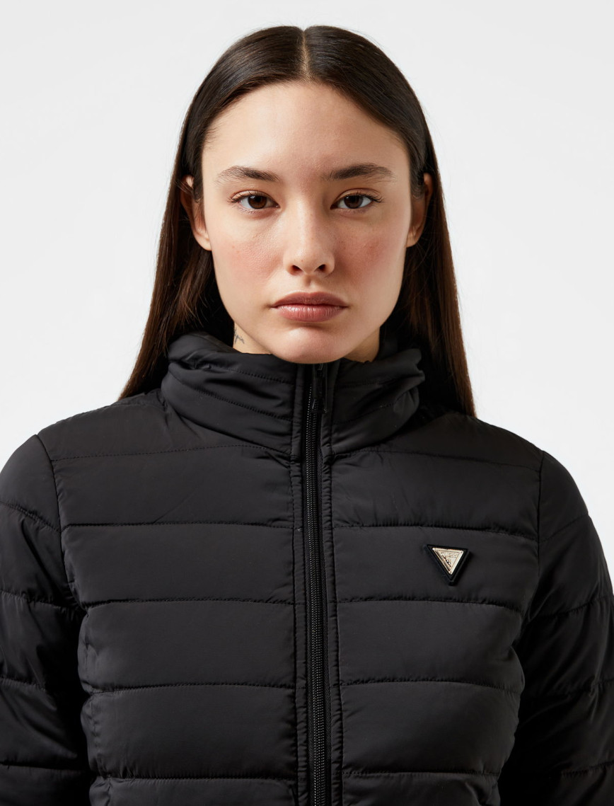 Guess Solid Heavy Diann Stretch Creamy Plain Kadın Siyah Mont Guess Solid Heavy Diann Stretch Creamy Plain Kadın Siyah Mont