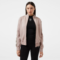 Guess Britney Full Zip Punto Milano 300 Kadın Kahverengi Sweatshirt