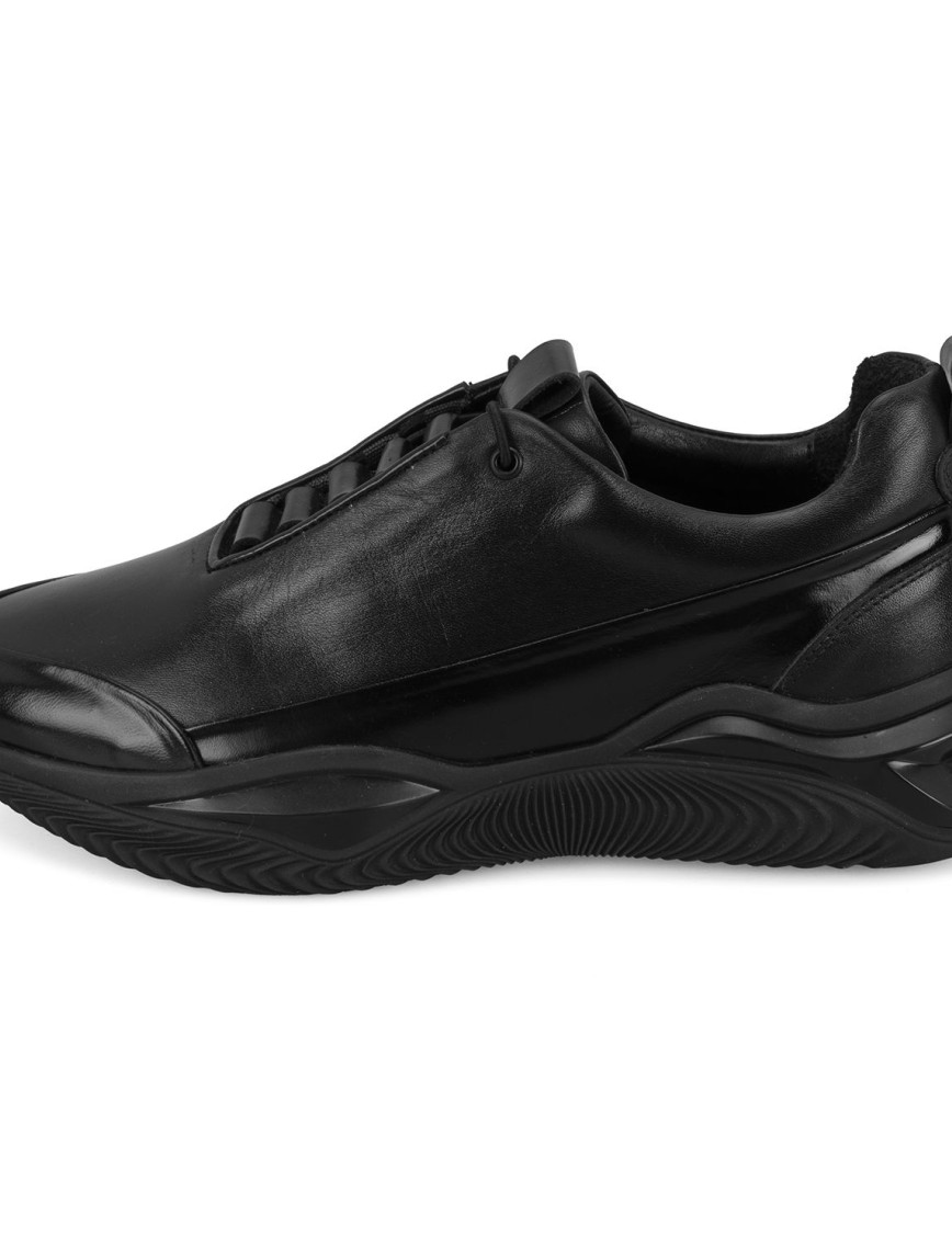 Alisa Siyah Erkek Deri Spor Ayakkabı Alisa Siyah Erkek Deri Spor Ayakkabı