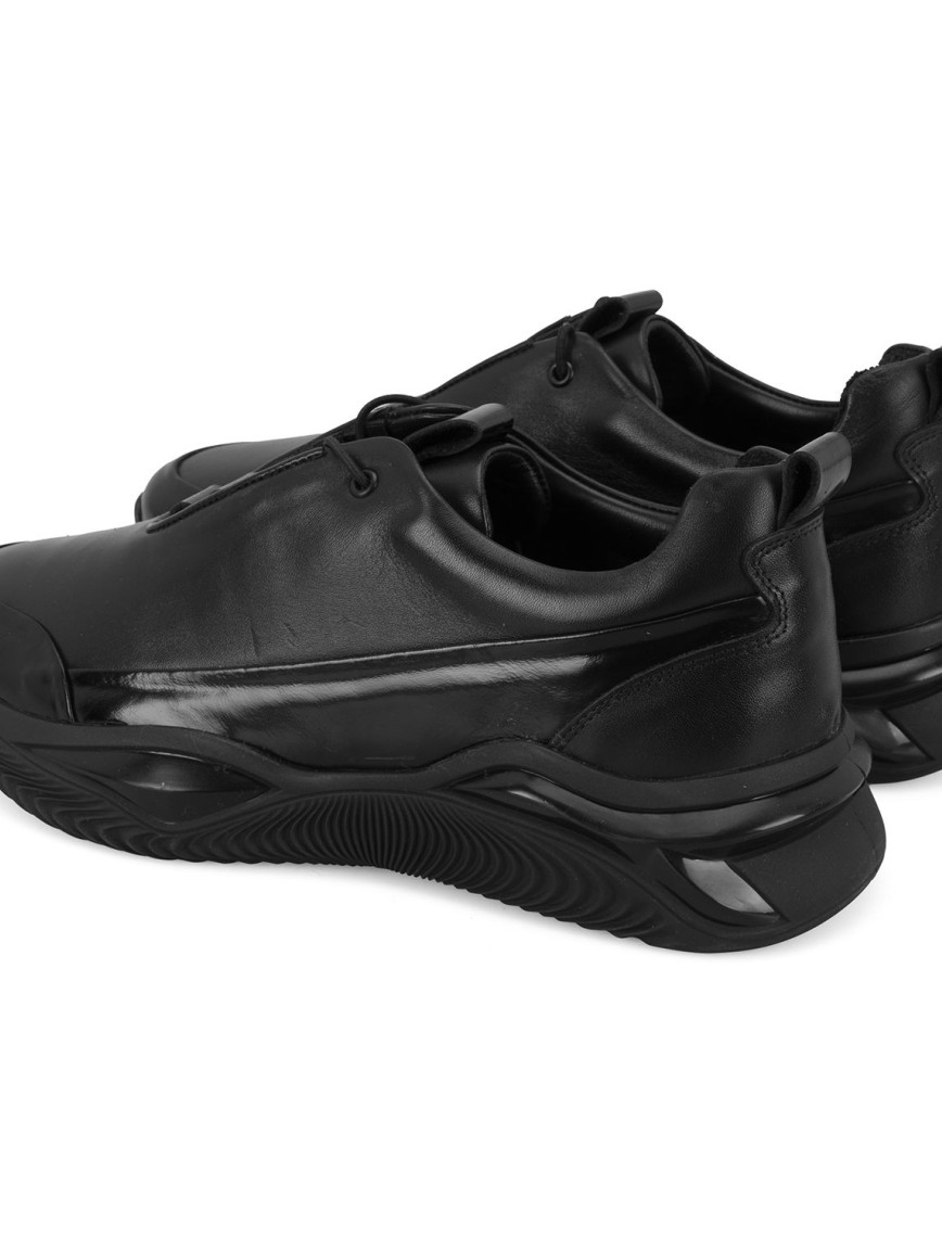 Alisa Siyah Erkek Deri Spor Ayakkabı Alisa Siyah Erkek Deri Spor Ayakkabı