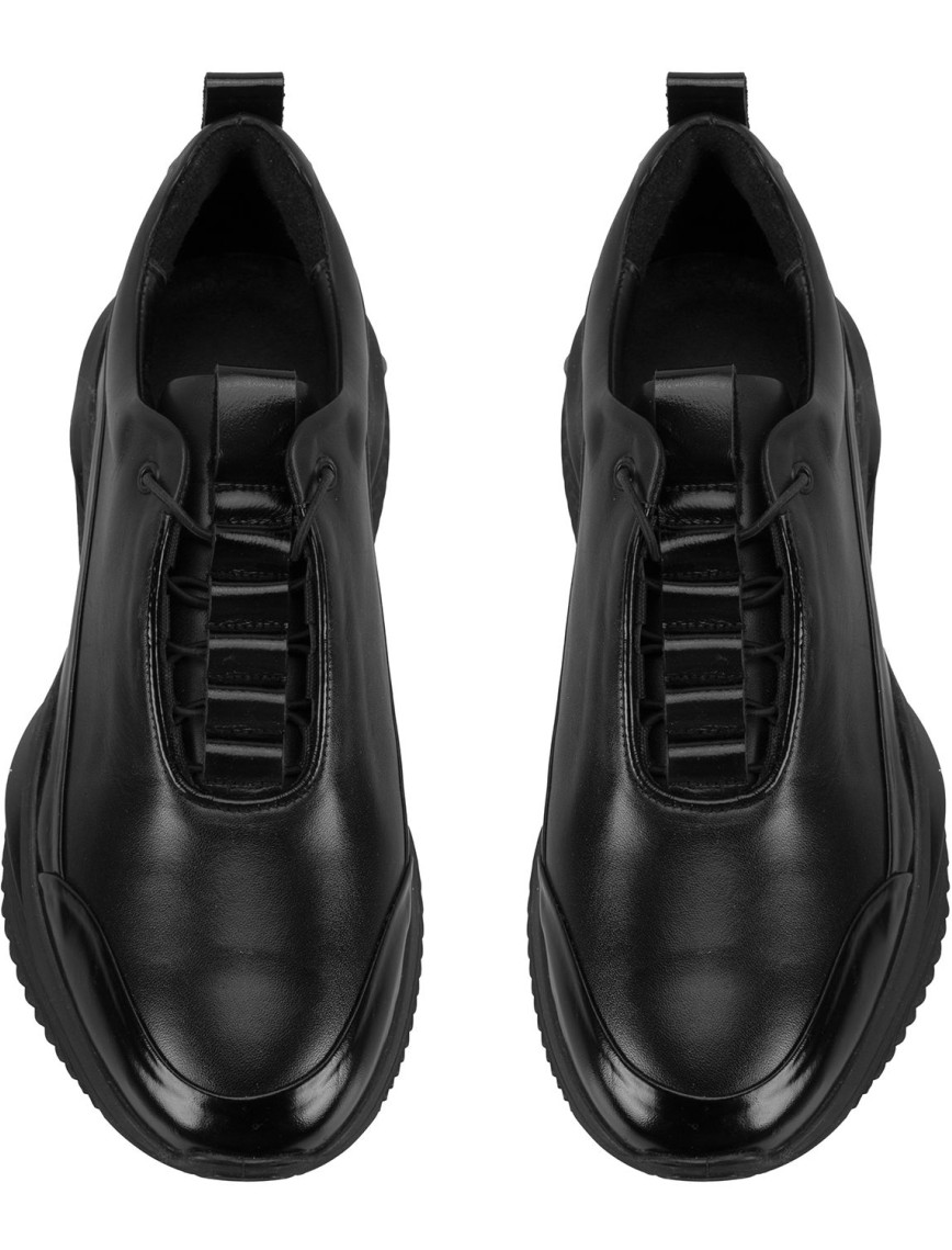 Alisa Siyah Erkek Deri Spor Ayakkabı Alisa Siyah Erkek Deri Spor Ayakkabı