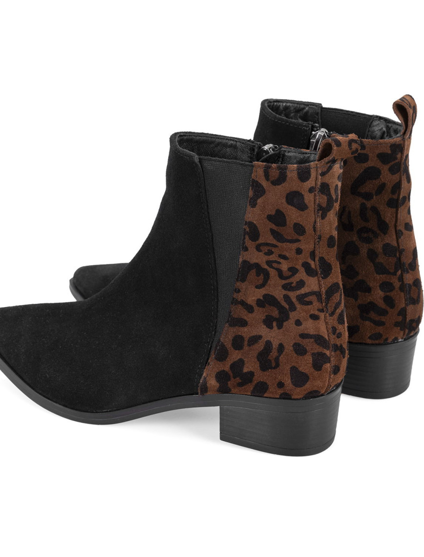 Mena Siyah Kadın Deri Bot Mena Siyah Kadın Deri Bot