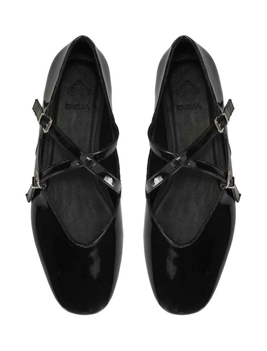 Kadın Siyah Mary Jane Deri Günlük Ayakkabı Kadın Siyah Mary Jane Deri Günlük Ayakkabı