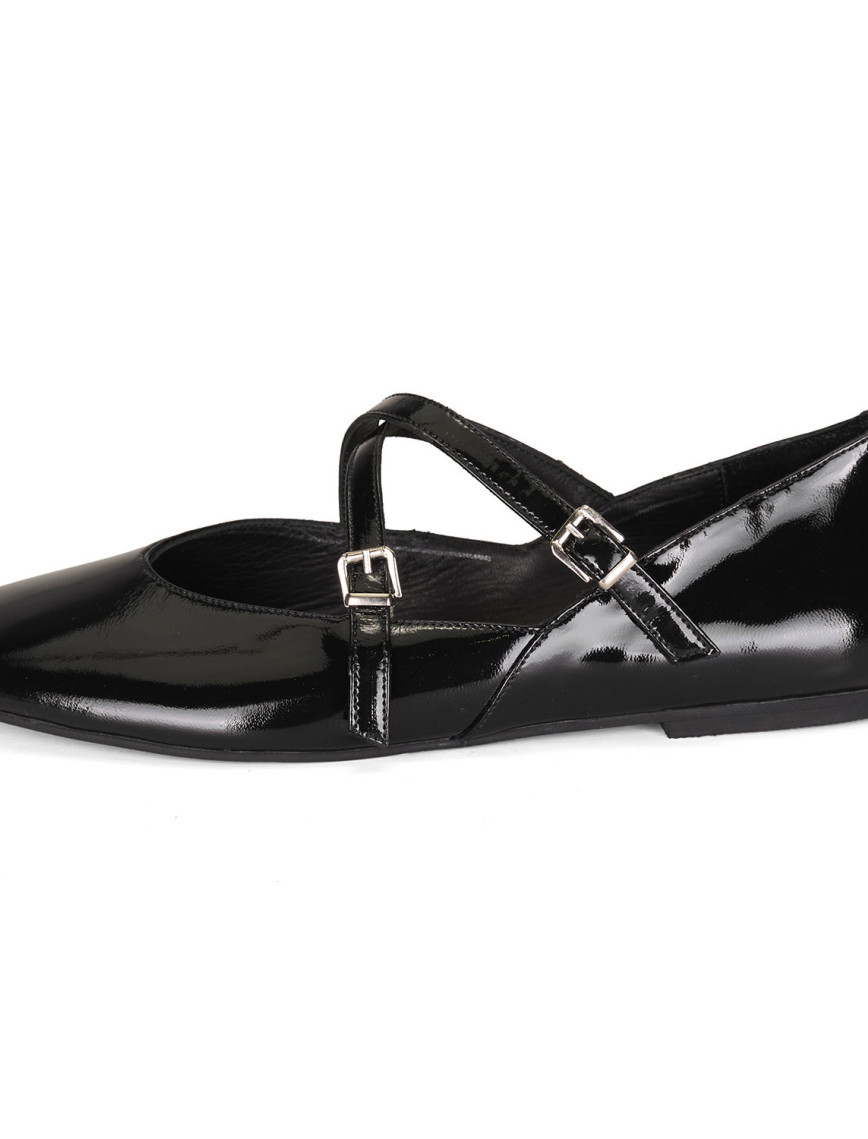 Kadın Siyah Mary Jane Deri Günlük Ayakkabı Kadın Siyah Mary Jane Deri Günlük Ayakkabı