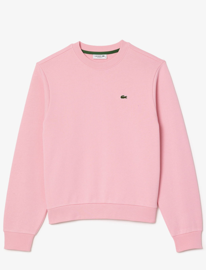 Lacoste Kadın Regular Fit Bisiklet Yaka Açık Pembe Sweatshirt
