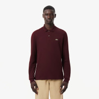 Lacoste L.12.12 Erkek Classic Fit Uzun Kollu Bordo Polo Lacoste L.12.12 Erkek Classic Fit Uzun Kollu Bordo Polo
