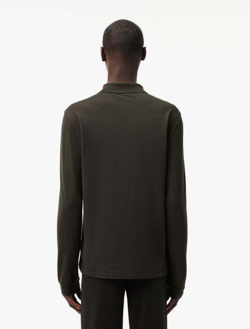 Lacoste L.12.12 Erkek Classic Fit Uzun Kollu Haki Polo Lacoste L.12.12 Erkek Classic Fit Uzun Kollu Haki Polo