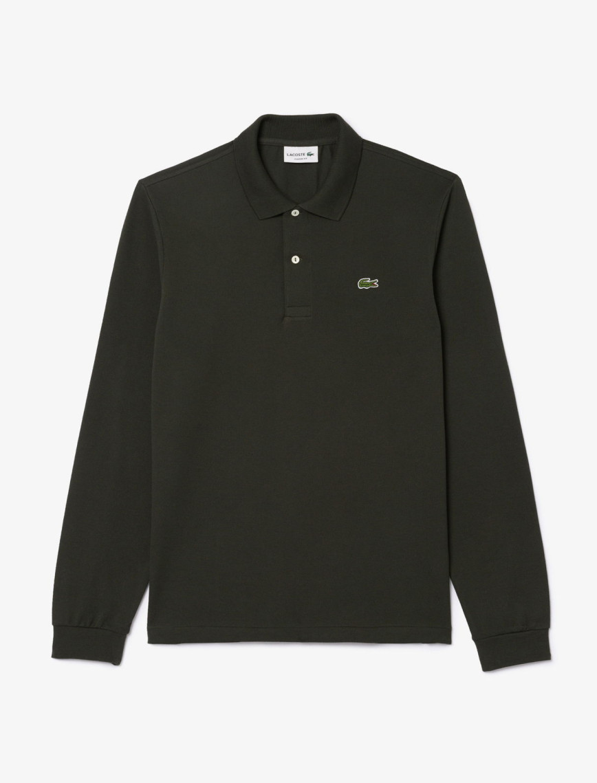 Lacoste L.12.12 Erkek Classic Fit Uzun Kollu Haki Polo Lacoste L.12.12 Erkek Classic Fit Uzun Kollu Haki Polo