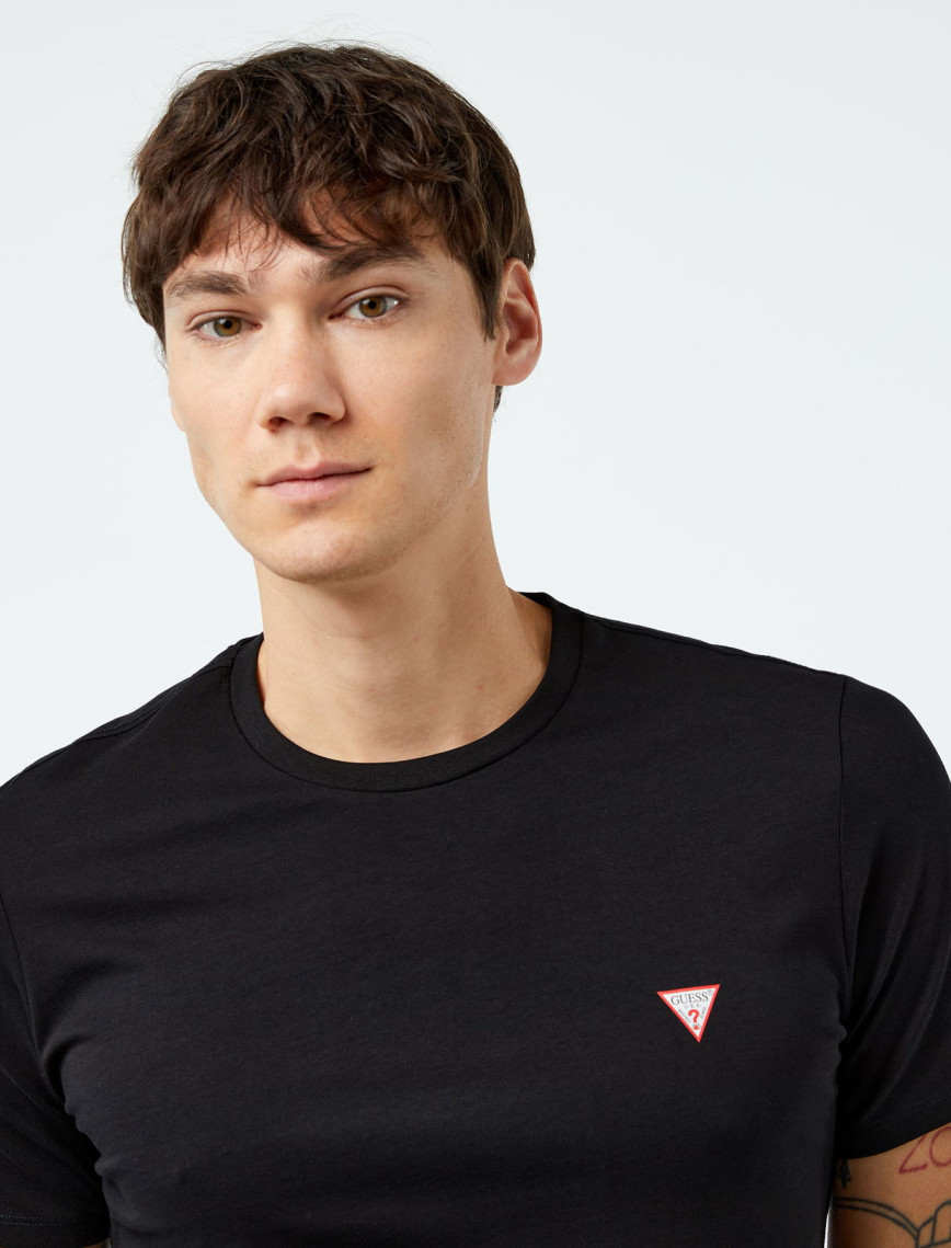 Guess Mid Organic Stream 180 Erkek Siyah T-Shirt Guess Mid Organic Stream 180 Erkek Siyah T-Shirt