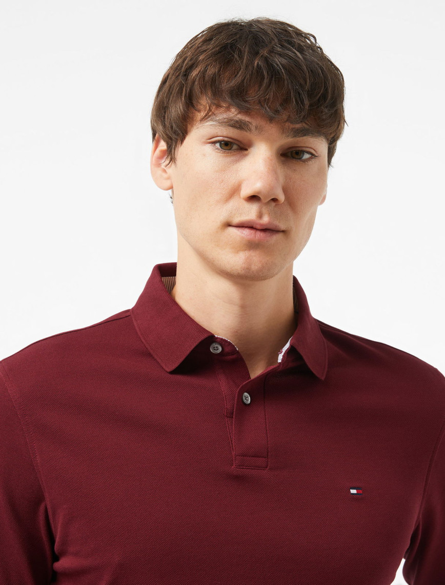 Tommy Hilfiger 1985 Regular Erkek Bordo Polo Tommy Hilfiger 1985 Regular Erkek Bordo Polo