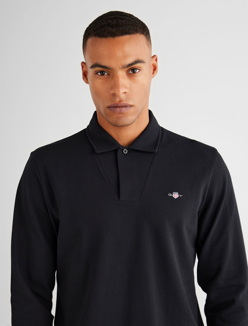 GANT Erkek Siyah Slim Fit Polo GANT Erkek Siyah Slim Fit Polo