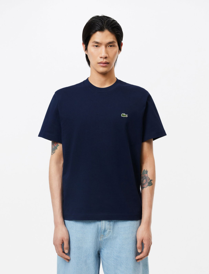 Lacoste Erkek Classic Fit Bisiklet Yaka Lacivert T-Shirt