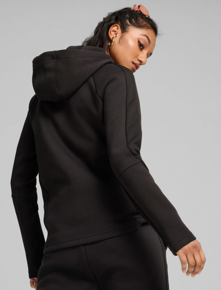Puma Evostripe Full Zip Kadın Siyah Günlük Sweatshirt Puma Evostripe Full Zip Kadın Siyah Günlük Sweatshirt