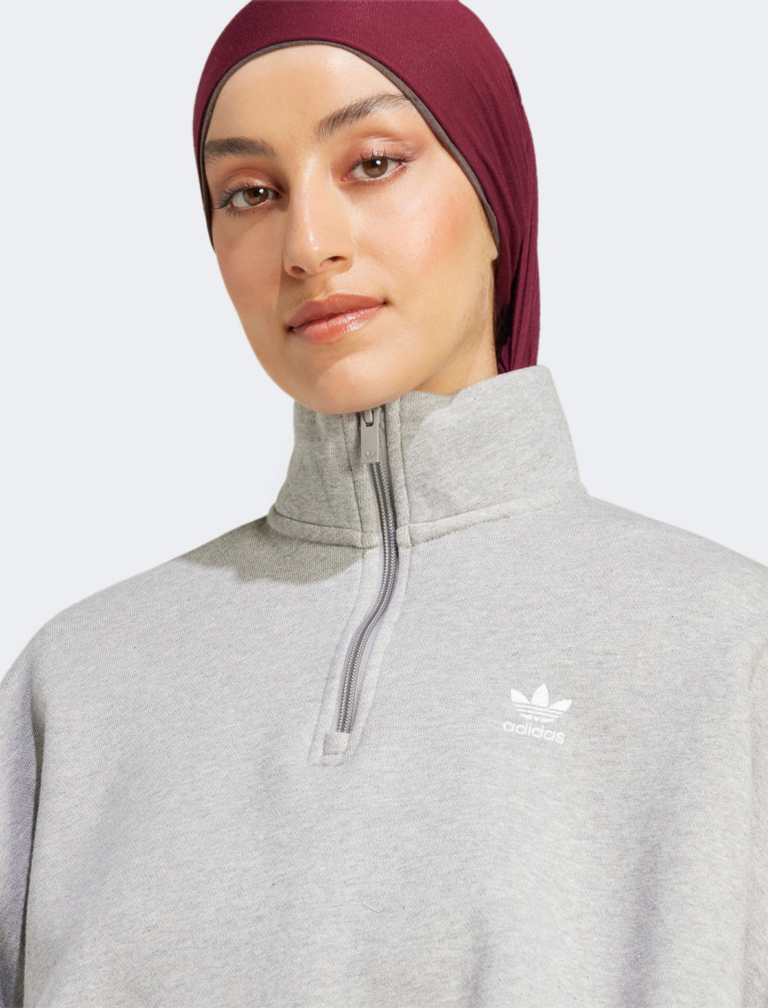 adidas Essentials Fleece Kadın Gri Sweatshirt adidas Essentials Fleece Kadın Gri Sweatshirt