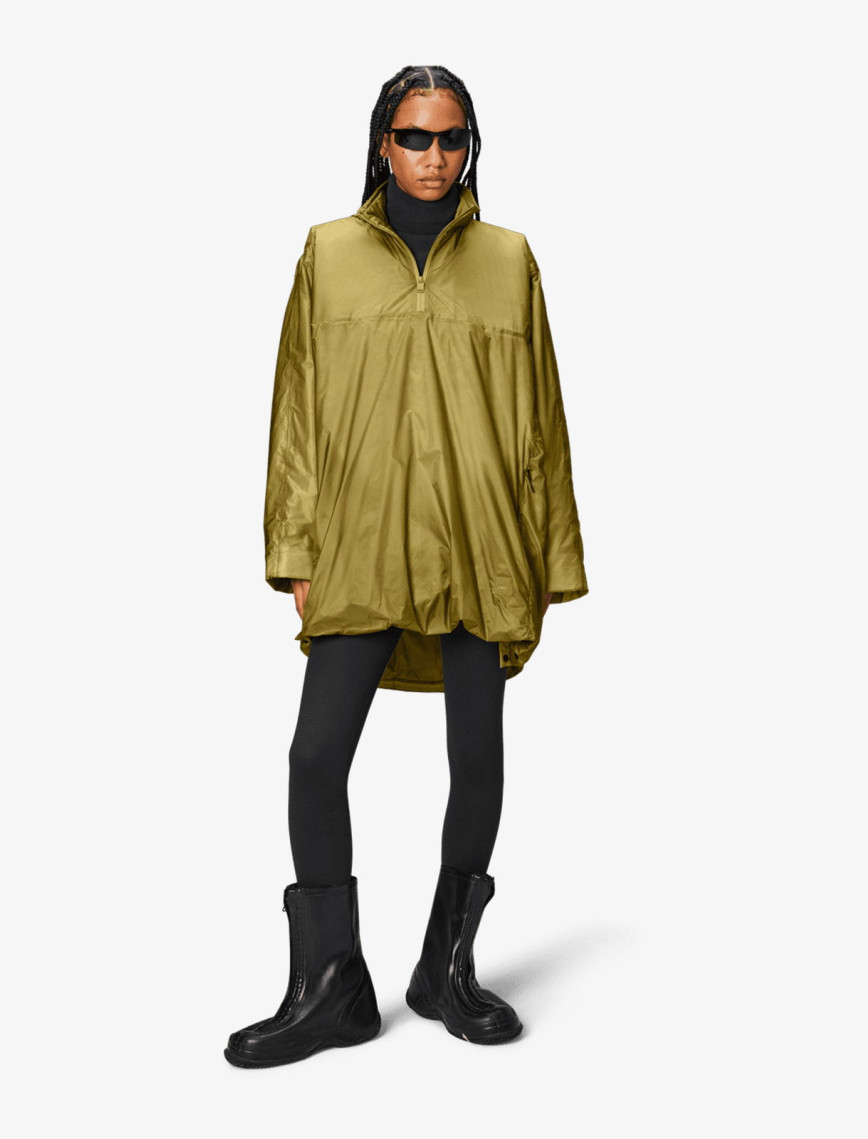 Rains Kauto Insulated Poncho W4T1 Unisex Haki Panço