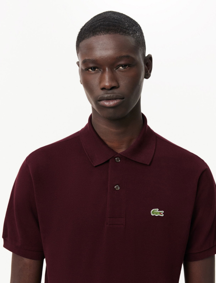 Lacoste L.12.12 Erkek Classic Fit Bordo Polo Lacoste L.12.12 Erkek Classic Fit Bordo Polo