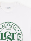 Lacoste Erkek Loose Fit Bisiklet Yaka Baskılı Beyaz T-Shirt Lacoste Erkek Loose Fit Bisiklet Yaka Baskılı Beyaz T-Shirt