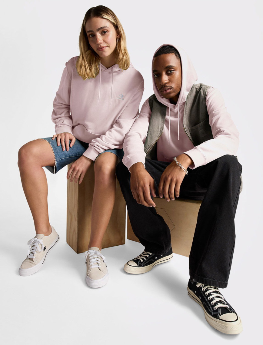 Converse Go-To Unisex Pembe Hoodie Converse Go-To Unisex Pembe Hoodie