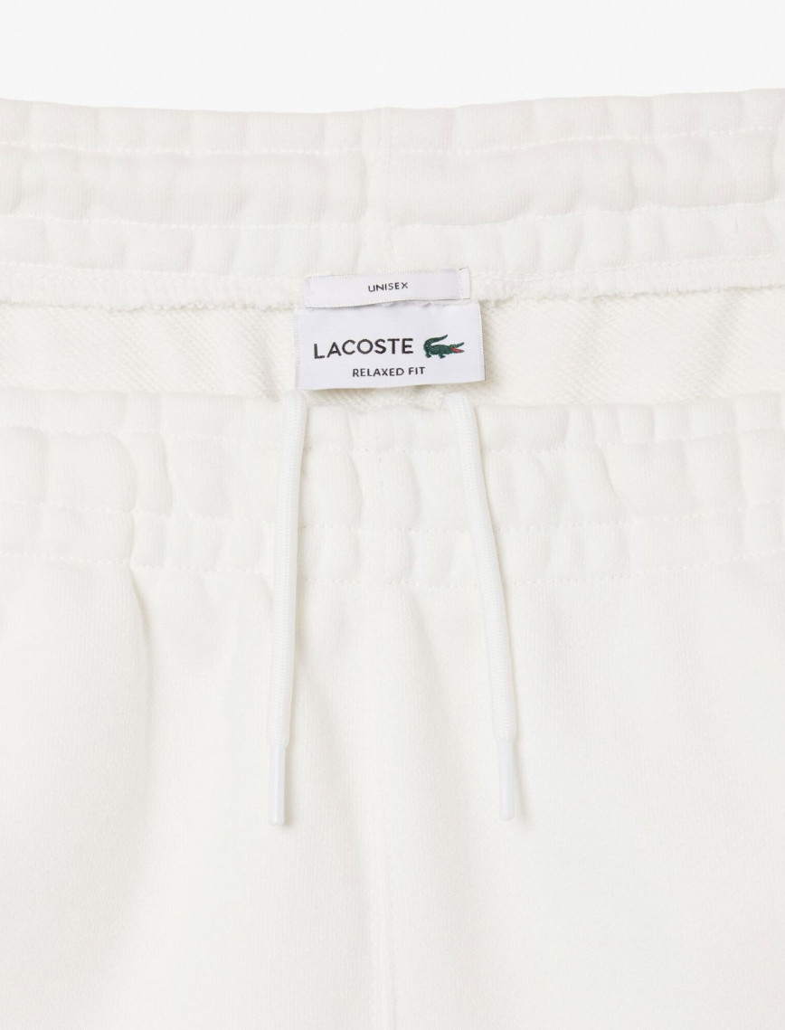 Lacoste Unisex Relaxed Fit Organik Pamuk Beyaz Eşofman Altı Lacoste Unisex Relaxed Fit Organik Pamuk Beyaz Eşofman Altı