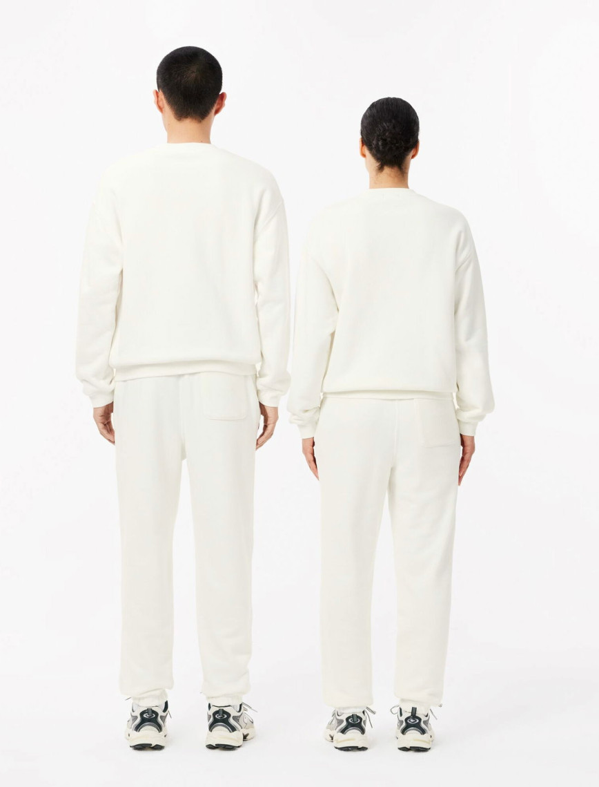 Lacoste Unisex Relaxed Fit Organik Pamuk Beyaz Eşofman Altı Lacoste Unisex Relaxed Fit Organik Pamuk Beyaz Eşofman Altı