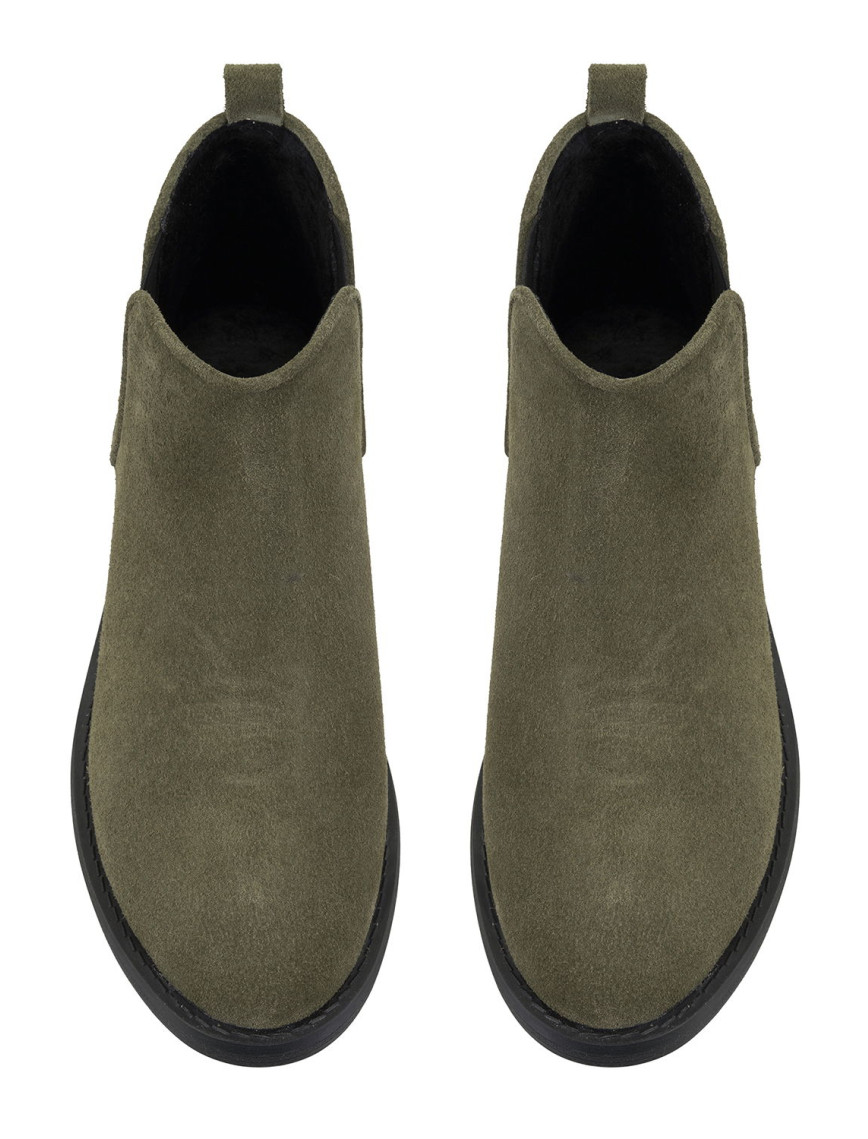 Serage Yeşil Kadın Deri Bot Serage Yeşil Kadın Deri Bot