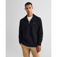 GANT Erkek Siyah Regular Fit Yarım Fermuarlı Sweatshirt GANT Erkek Siyah Regular Fit Yarım Fermuarlı Sweatshirt
