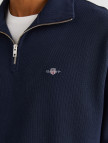 GANT Erkek Lacivert Regular Fit Yarım Fermuarlı Sweatshirt GANT Erkek Lacivert Regular Fit Yarım Fermuarlı Sweatshirt