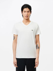 Lacoste Erkek Regular Fit V Yaka Beyaz T-Shirt Lacoste Erkek Regular Fit V Yaka Beyaz T-Shirt