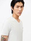 Lacoste Erkek Regular Fit V Yaka Beyaz T-Shirt Lacoste Erkek Regular Fit V Yaka Beyaz T-Shirt