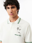 Lacoste L.12.12 Erkek Classic Fit Baskılı Bej Polo Lacoste L.12.12 Erkek Classic Fit Baskılı Bej Polo