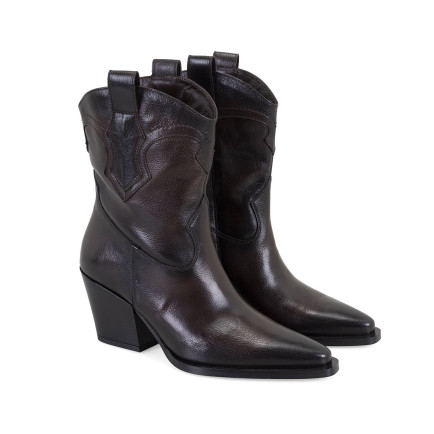 Kadın Kahve Deri Kovboy Bot Kadın Kahve Deri Kovboy Bot