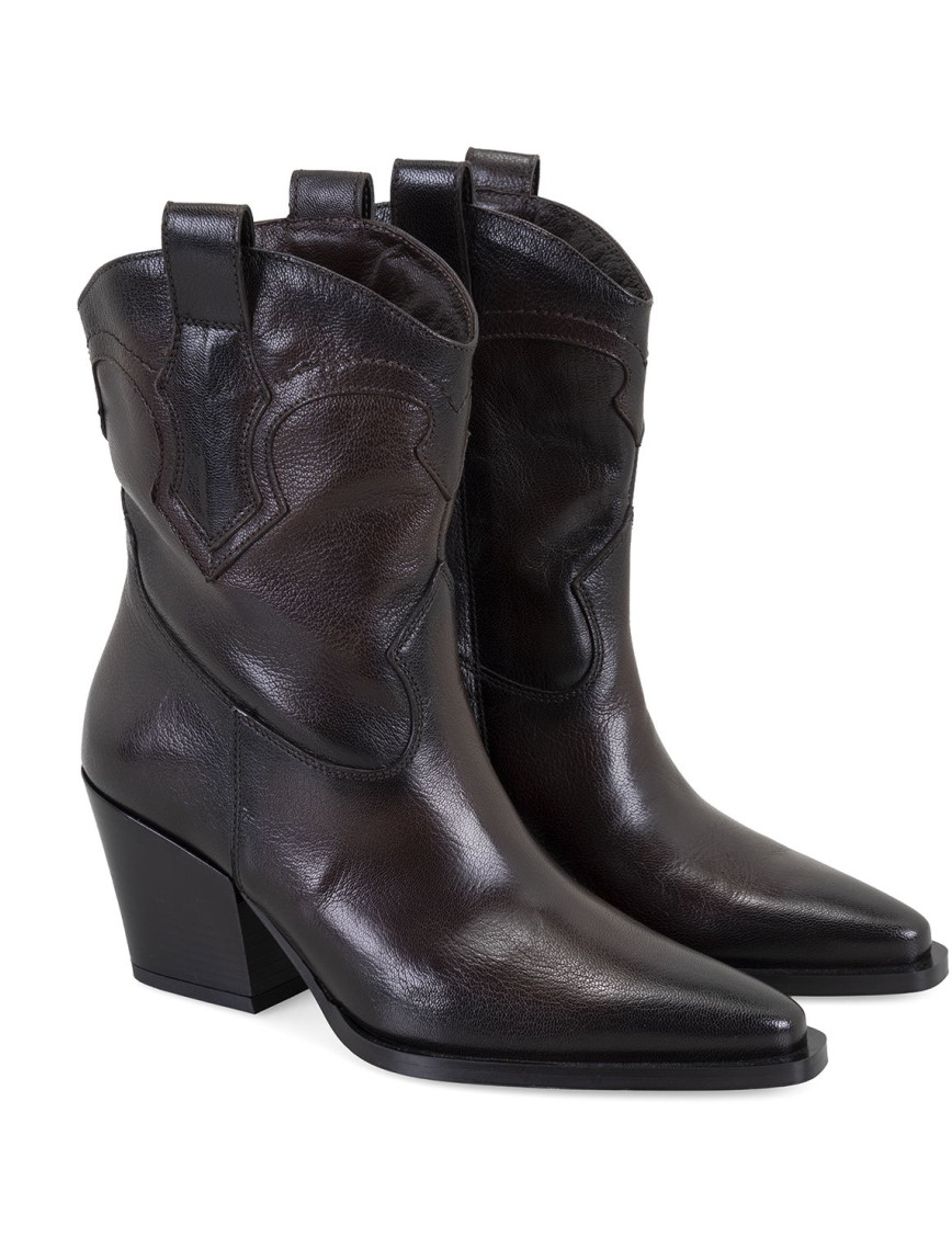 Kadın Kahve Deri Kovboy Bot Kadın Kahve Deri Kovboy Bot