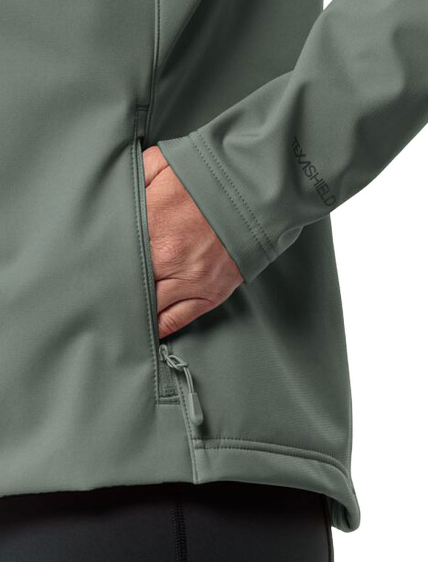 Jack Wolfskin Bornberg Hoody Kadın Yeşil Softshell Jack Wolfskin Bornberg Hoody Kadın Yeşil Softshell