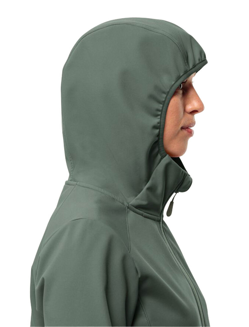 Jack Wolfskin Bornberg Hoody Kadın Yeşil Softshell Jack Wolfskin Bornberg Hoody Kadın Yeşil Softshell