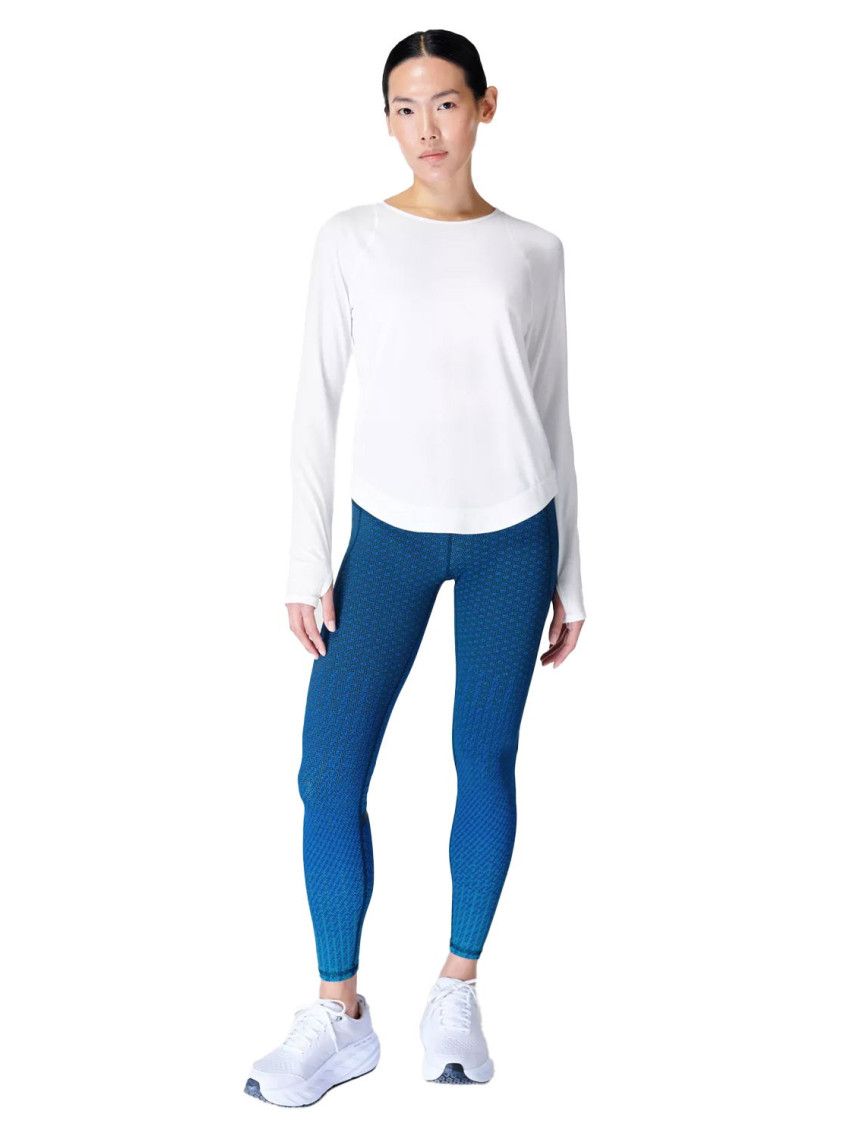 Sweaty Betty Breathe Easy Long Sleeve Top Kadın Beyaz Tişört Sweaty Betty Breathe Easy Long Sleeve Top Kadın Beyaz Tişört