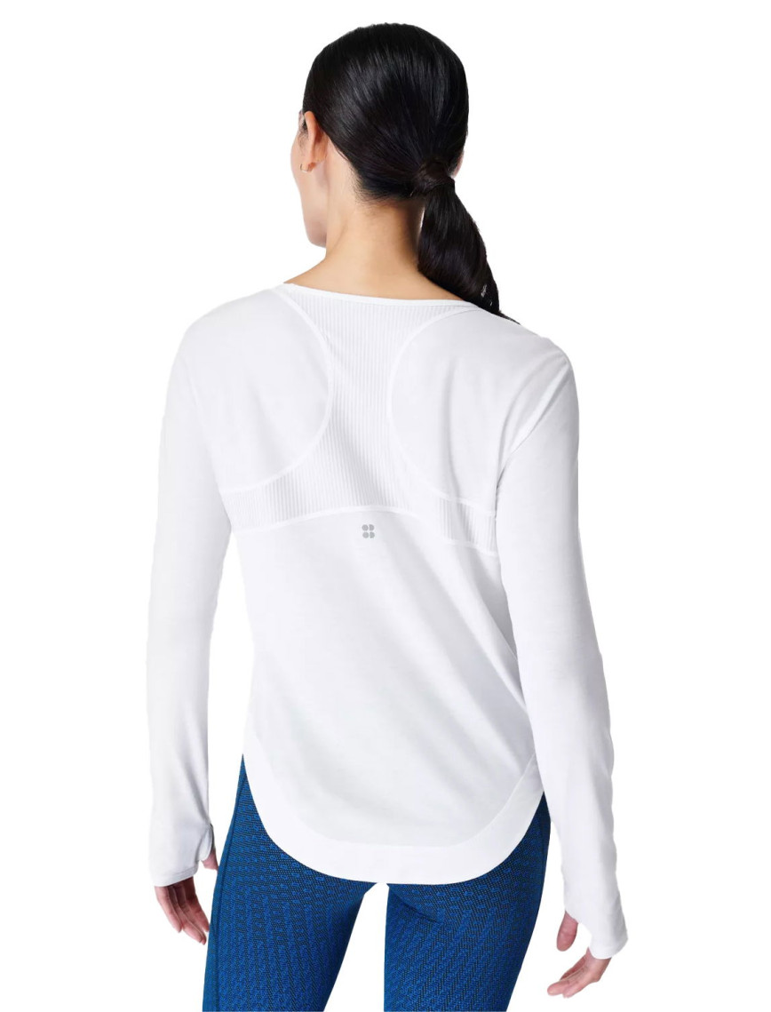 Sweaty Betty Breathe Easy Long Sleeve Top Kadın Beyaz Tişört Sweaty Betty Breathe Easy Long Sleeve Top Kadın Beyaz Tişört