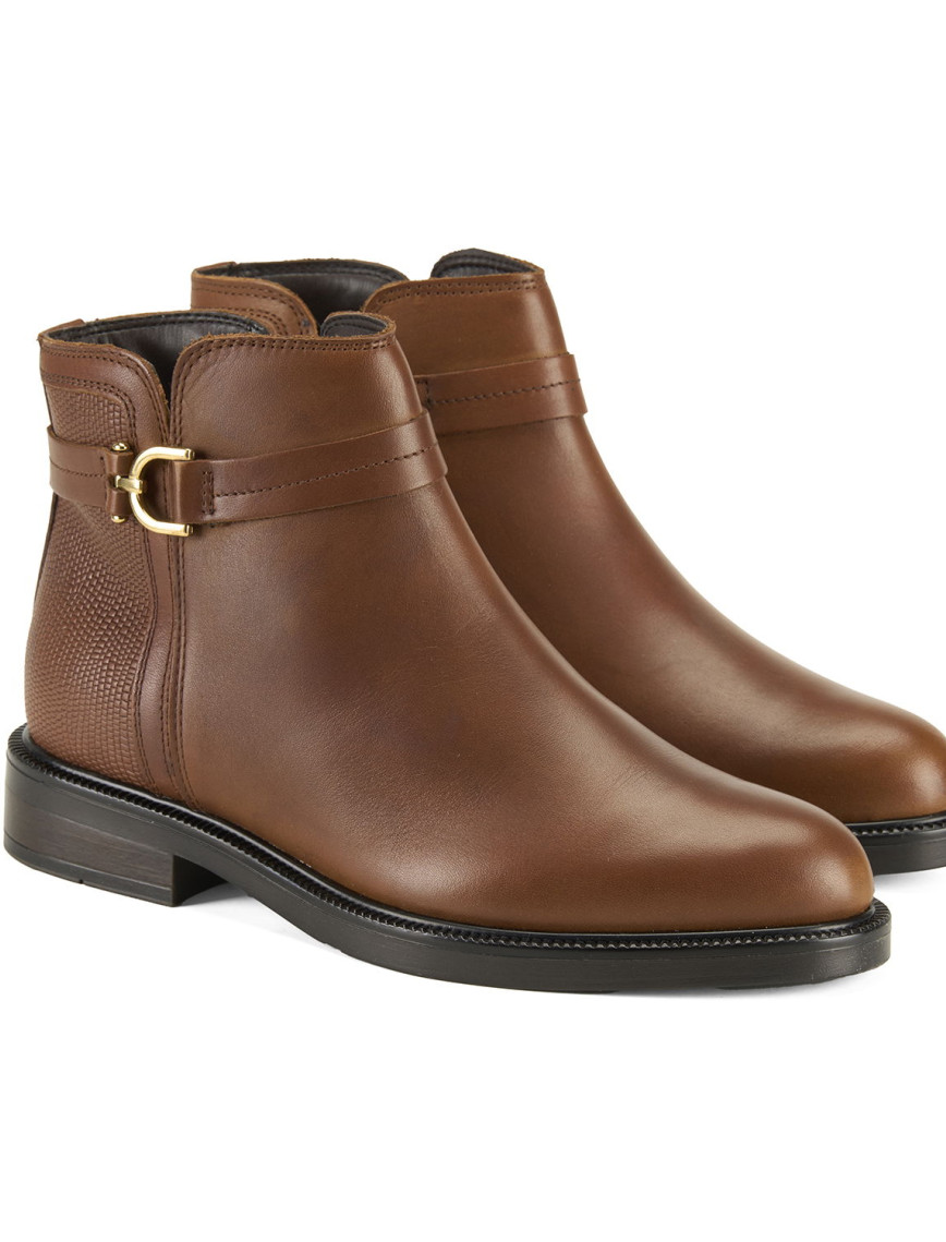 Vesla Metal Aksesuarlı Kahve Kadın Deri Bot Vesla Metal Aksesuarlı Kahve Kadın Deri Bot