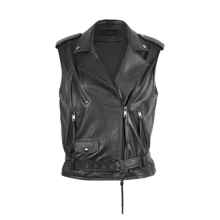 Alikae Siyah Kadın Deri Yelek Alikae Siyah Kadın Deri Yelek