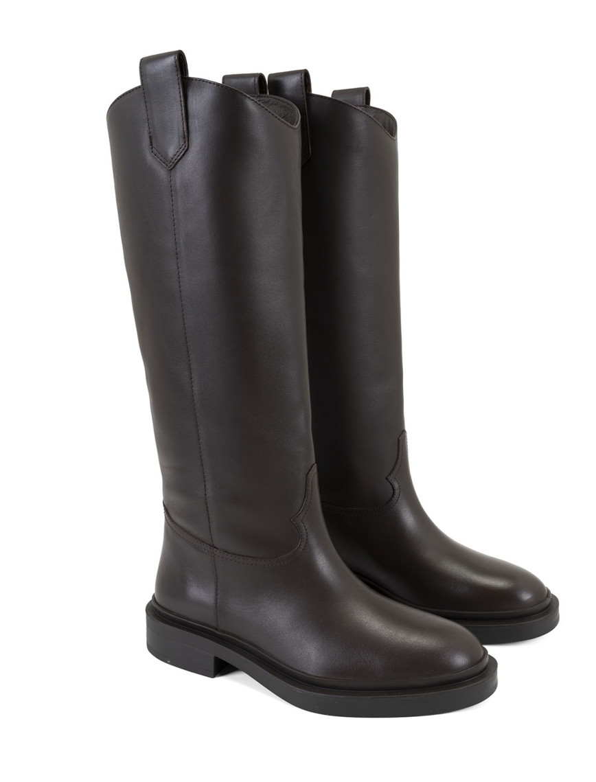 Loar Kahve Kadın Deri Çizme Loar Kahve Kadın Deri Çizme